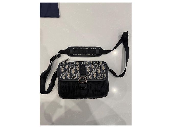 Borsa Saddle Oblique 8 Christian Dior Nera Nero - vista 11