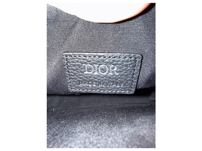 Borsa Saddle Oblique 8 Christian Dior Nera Nero - vista 6