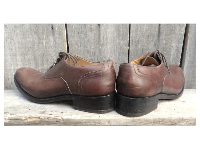 Oxford Sartore in pelle marrone - vista 4