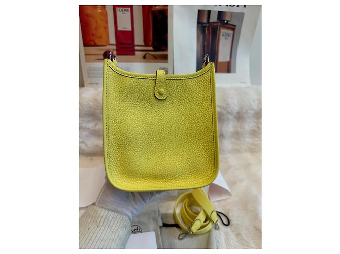 Hermès Evelyne TPM Tasche Gelb - Ansicht 5