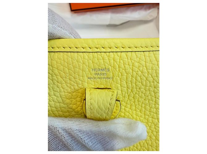 Hermès Evelyne TPM Tasche Gelb - Ansicht 8