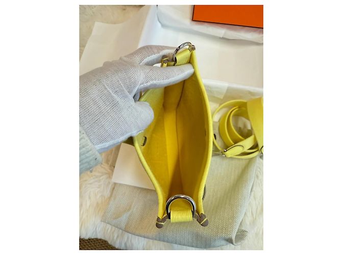 Hermès Evelyne TPM Tasche Gelb - Ansicht 9