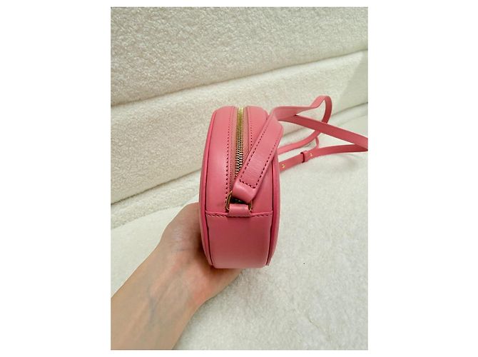 Céline Borsa a tracolla ovale Triomphe di Celine in pelle rosa - vista 2