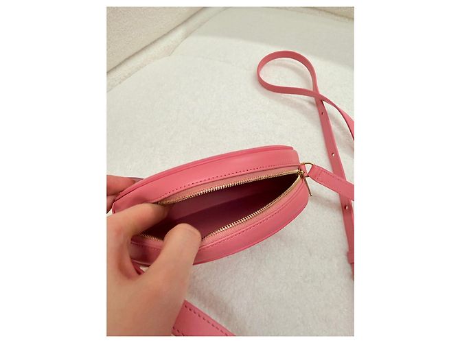 Céline Borsa a tracolla ovale Triomphe di Celine in pelle rosa - vista 5