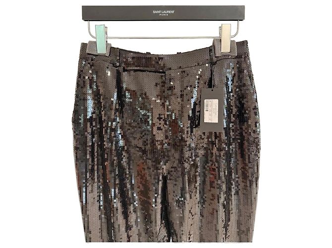 Saint Laurent Paillettenhose Schwarz - Ansicht 3