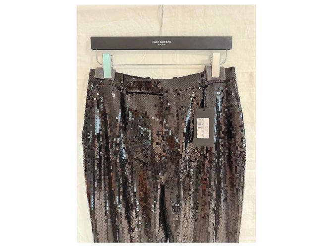 Saint Laurent Paillettenhose Schwarz - Ansicht 4