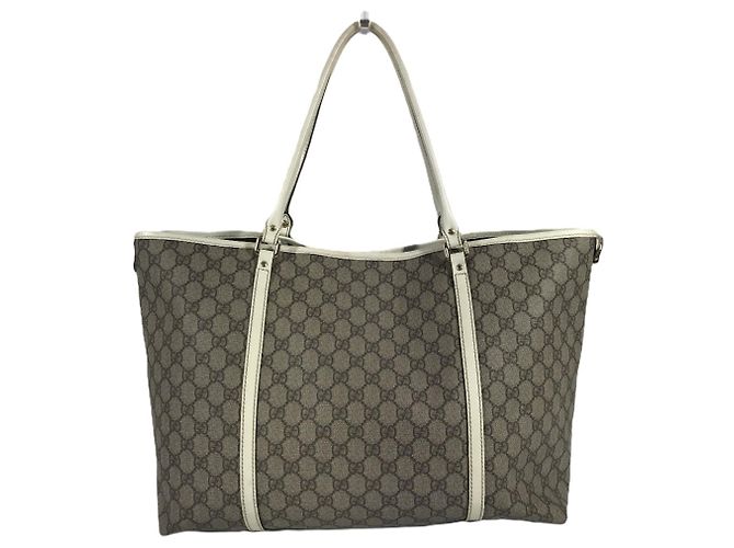 Borsa Tote Gucci 197954 GG Supreme Logo Bianco Beige - vista 2