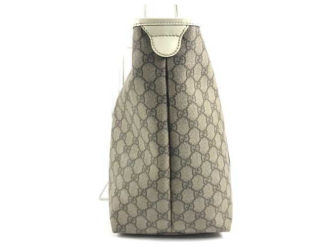 Borsa Tote Gucci 197954 GG Supreme Logo Bianco Beige - vista 3
