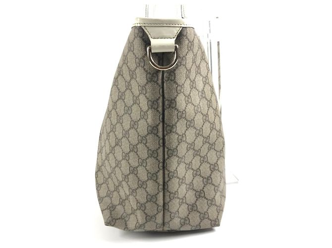 Borsa Tote Gucci 197954 GG Supreme Logo Bianco Beige - vista 4