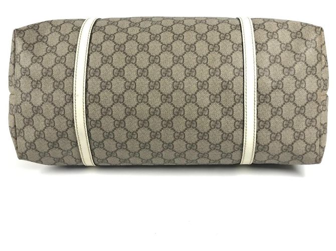 Borsa Tote Gucci 197954 GG Supreme Logo Bianco Beige - vista 5