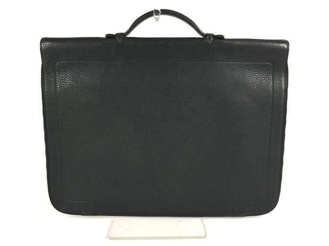 Borsa Tote Vintage Serviette Hermès Nero - vista 4