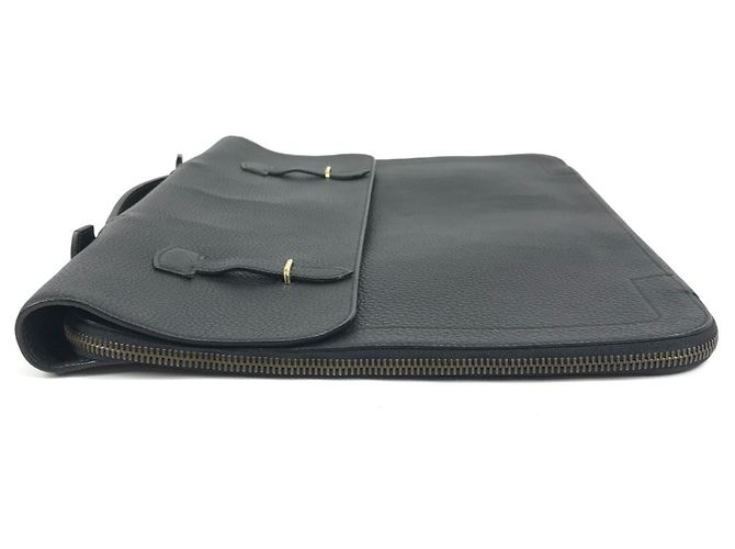 Borsa Tote Vintage Serviette Hermès Nero - vista 5
