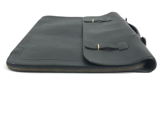 Borsa Tote Vintage Serviette Hermès Nero - vista 6