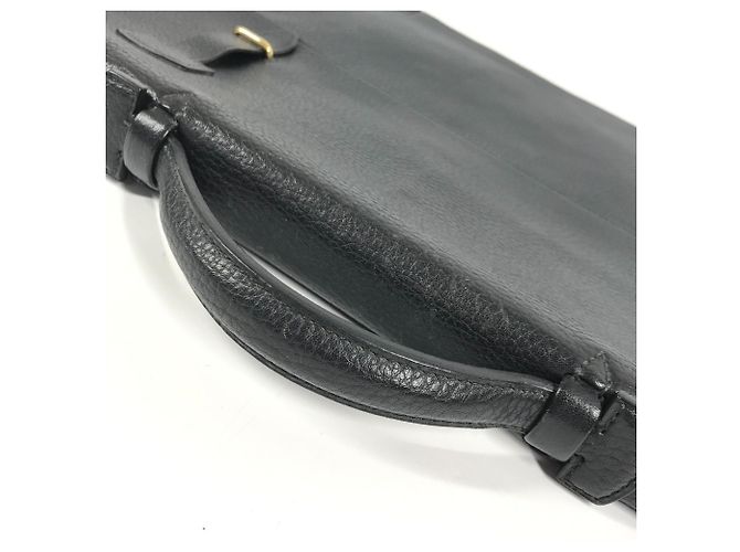 Borsa Tote Vintage Serviette Hermès Nero - vista 9