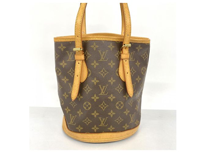 Borsa Tote Bucket PM Monogram Louis Vuitton Marrone - vista 11