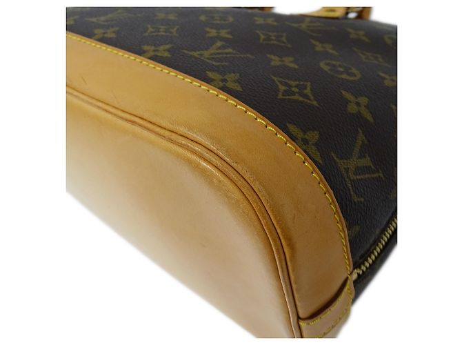 Louis Vuitton Monogram Alma Handtasche Braun - Ansicht 10
