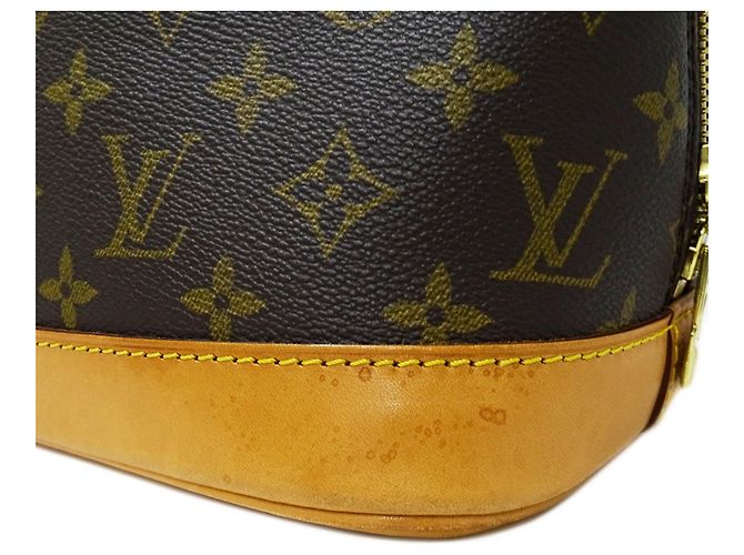 Louis Vuitton Monogram Alma Handtasche Braun - Ansicht 12