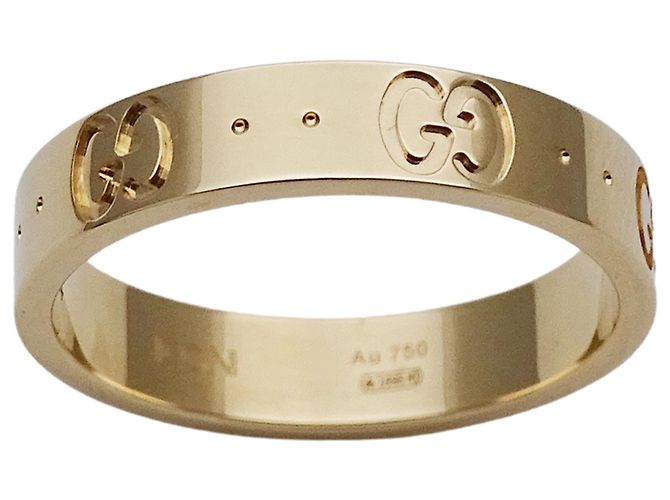 Anillo de banda de oro amarillo de 18K Gucci Dorado - vista 2