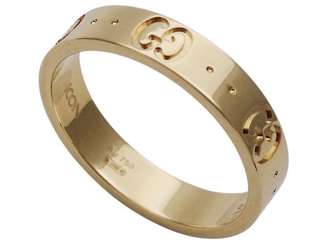 Anillo de banda de oro amarillo de 18K Gucci Dorado - vista 4