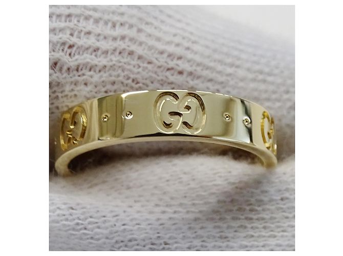 Anillo de banda de oro amarillo de 18K Gucci Dorado - vista 9
