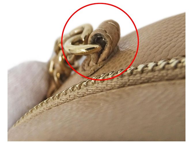 Borsa a mano Chanel Matelassé Beige - vista 13