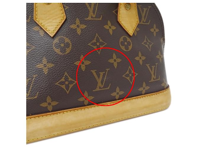 Borsa Alma BB Monogramma Louis Vuitton Marrone - vista 9