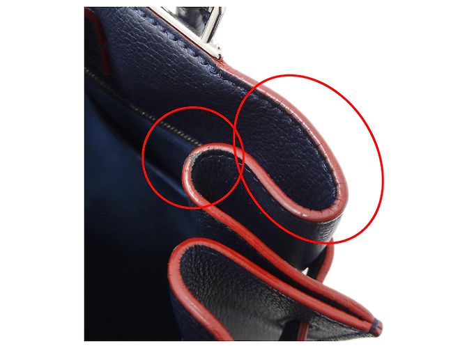 Sac à main Louis Vuitton pour femme en Marine Rouge Bleu Marine - vue 10