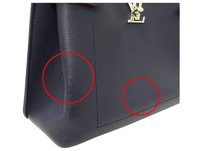 Sac à main Louis Vuitton pour femme en Marine Rouge Bleu Marine - vue 11