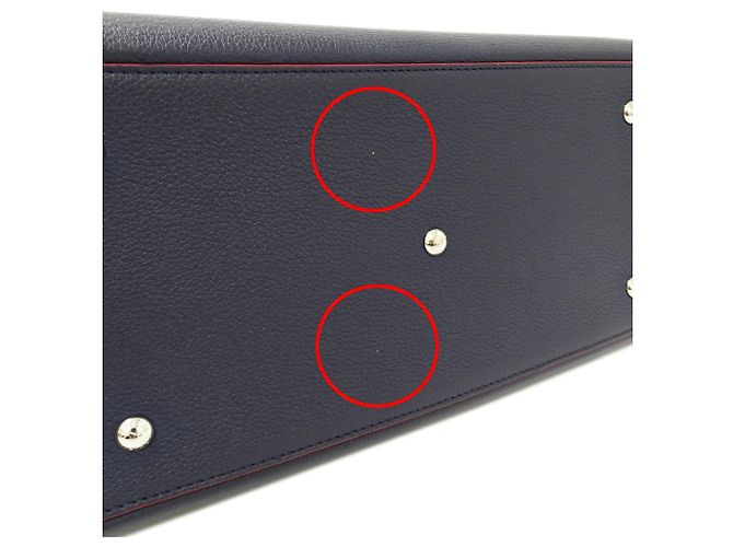 Sac à main Louis Vuitton pour femme en Marine Rouge Bleu Marine - vue 12