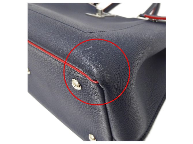 Sac à main Louis Vuitton pour femme en Marine Rouge Bleu Marine - vue 13