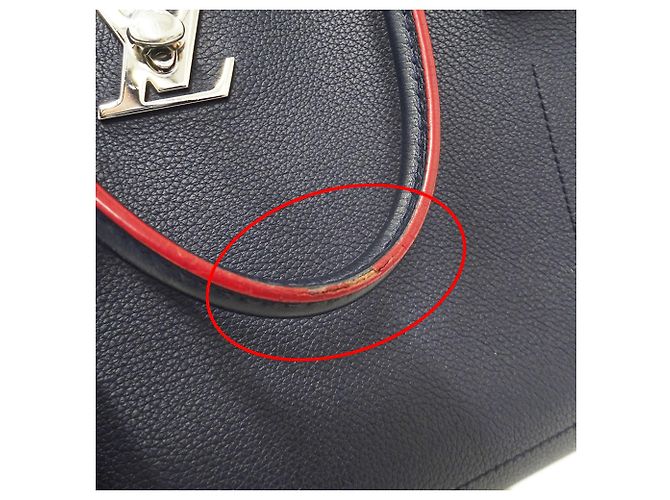 Sac à main Louis Vuitton pour femme en Marine Rouge Bleu Marine - vue 14