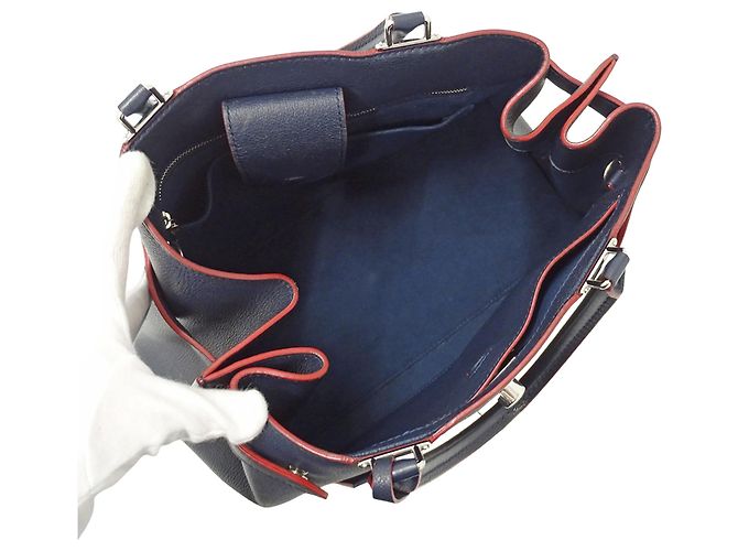 Sac à main Louis Vuitton pour femme en Marine Rouge Bleu Marine - vue 5