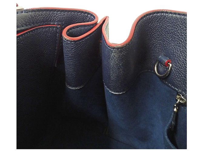 Sac à main Louis Vuitton pour femme en Marine Rouge Bleu Marine - vue 8