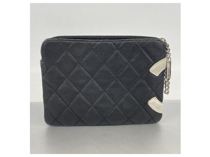 Chanel Cambon Lammleder Tasche Schwarz - Ansicht 11