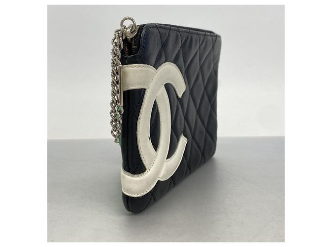 Chanel Cambon Lammleder Tasche Schwarz - Ansicht 2