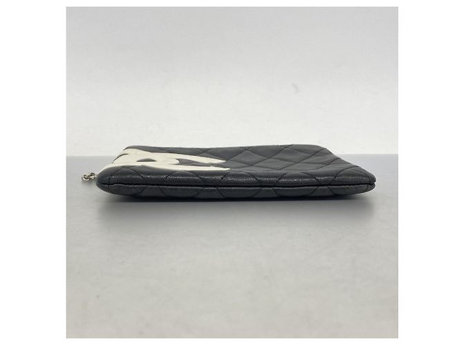 Chanel Cambon Lammleder Tasche Schwarz - Ansicht 3