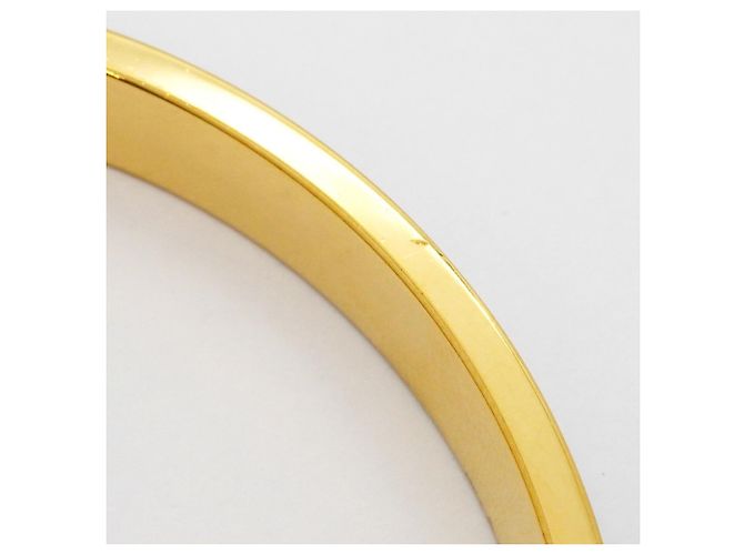 Hermès Hermes Kelly Bangle in Gold Plated Leather Blue Golden - view 9