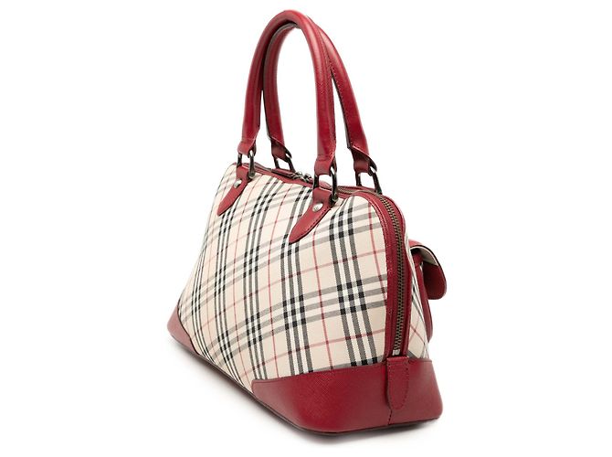 Borsa in tela Nova Check beige di Burberry - vista 2