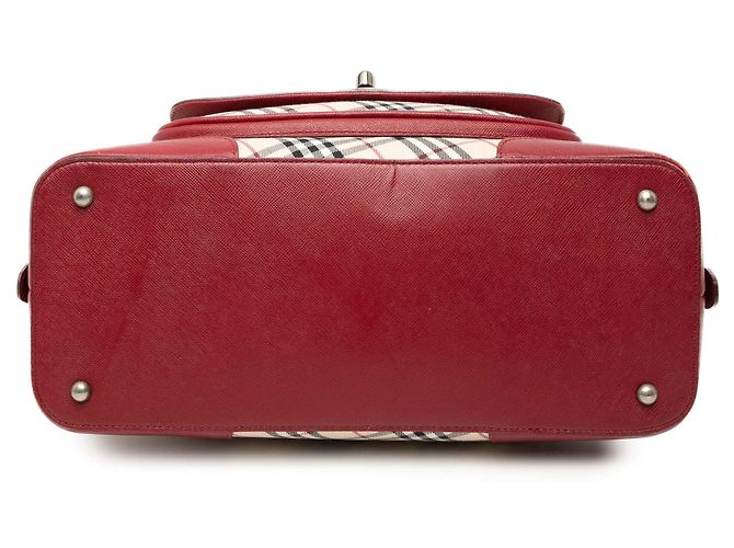 Borsa in tela Nova Check beige di Burberry - vista 3