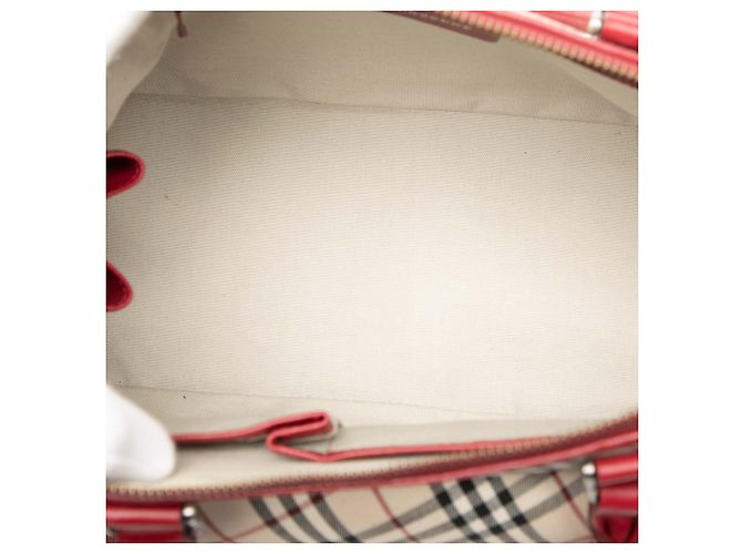 Borsa in tela Nova Check beige di Burberry - vista 4