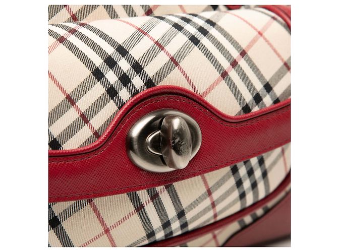 Borsa in tela Nova Check beige di Burberry - vista 6