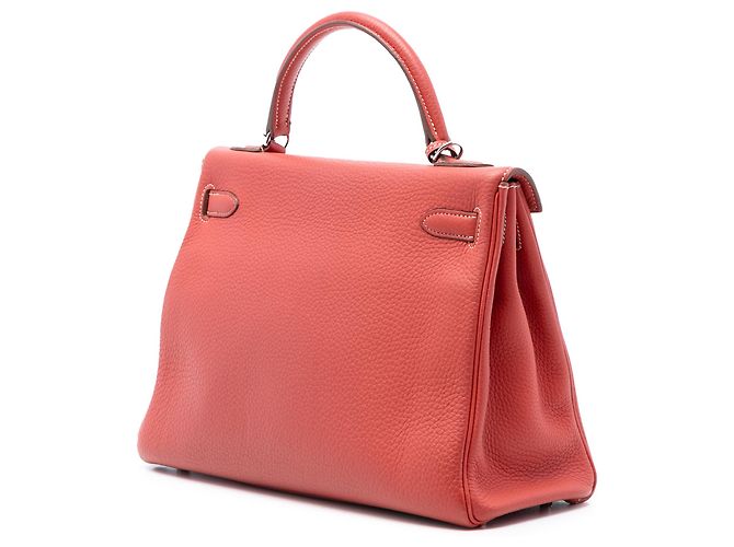 Hermès Arancione Clemence Kelly II Retourne 32 Rosso - vista 2
