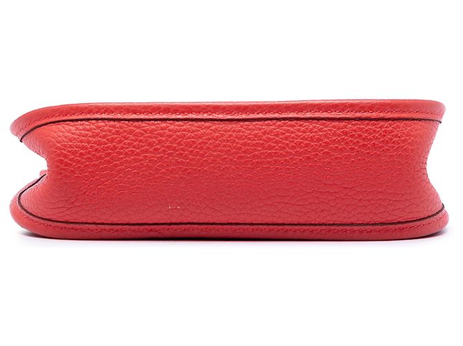 Hermès Evelyne I TPM in Pelle Clemence Rossa Rosso - vista 3