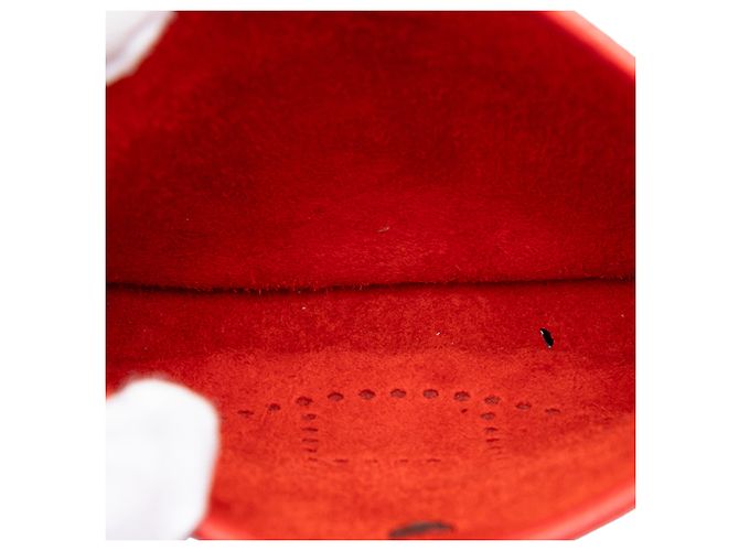 Hermès Evelyne I TPM in Pelle Clemence Rossa Rosso - vista 4