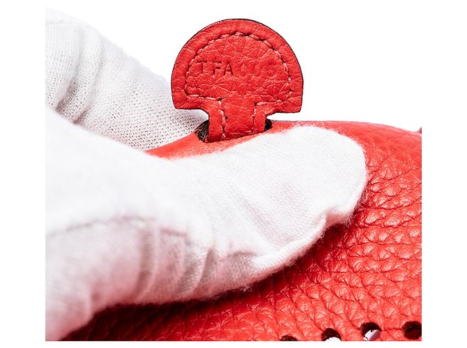Hermès Evelyne I TPM in Pelle Clemence Rossa Rosso - vista 6