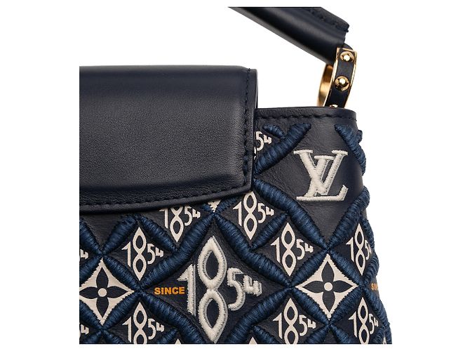 Louis Vuitton Blu Monogramma Dal 1854 Capucines BB Blu navy - vista 9