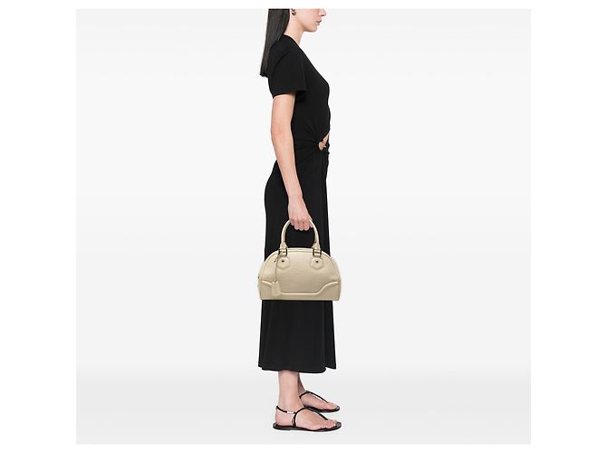 Louis Vuitton Bowling Montaigne PM in Epi Bianco Crudo - vista 11