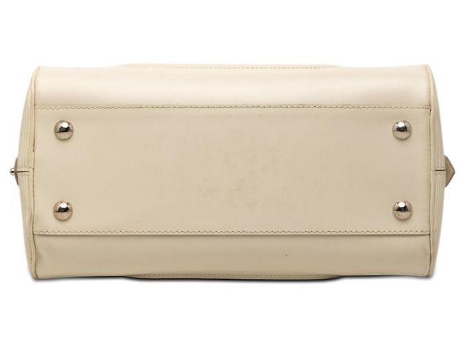 Louis Vuitton Bowling Montaigne PM in Epi Bianco Crudo - vista 3