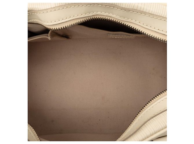 Louis Vuitton Bowling Montaigne PM in Epi Bianco Crudo - vista 4