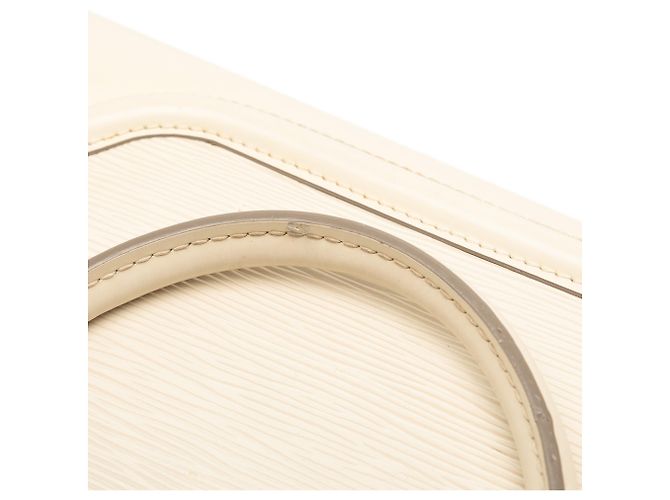 Louis Vuitton Bowling Montaigne PM in Epi Bianco Crudo - vista 8